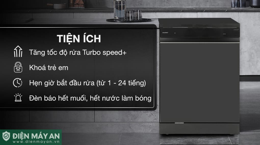 Máy rửa chén bát độc lập Comfee CDWEF1533GB-WU-VN